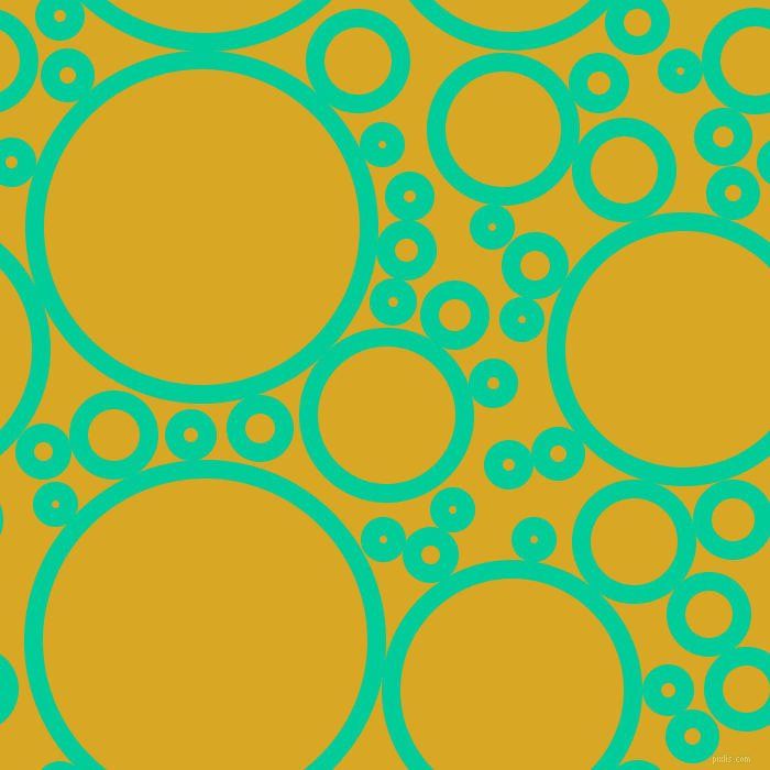 bubbles, circles, sponge, big, medium, small, 17 pixel line width, Caribbean Green and Galliano circles bubbles sponge soap seamless tileable