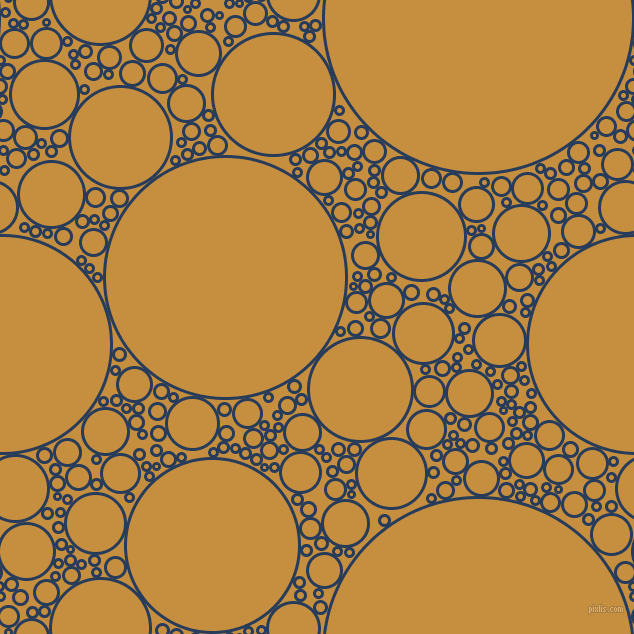 bubbles, circles, sponge, big, medium, small, 3 pixel line width, Catalina Blue and Anzac circles bubbles sponge soap seamless tileable