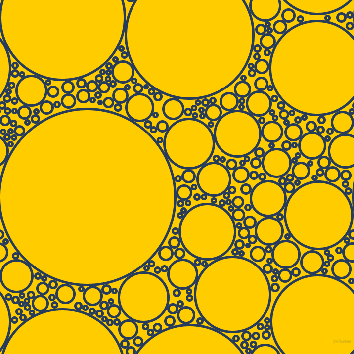 bubbles, circles, sponge, big, medium, small, 5 pixel line width, Catalina Blue and Tangerine Yellow circles bubbles sponge soap seamless tileable