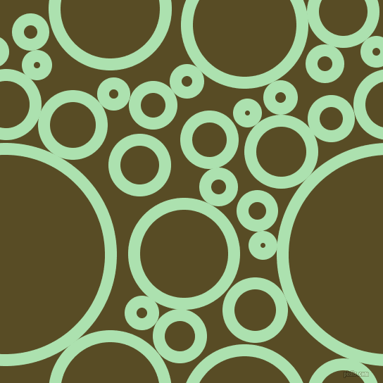 bubbles, circles, sponge, big, medium, small, 17 pixel line width, Celadon and Bronze Olive circles bubbles sponge soap seamless tileable