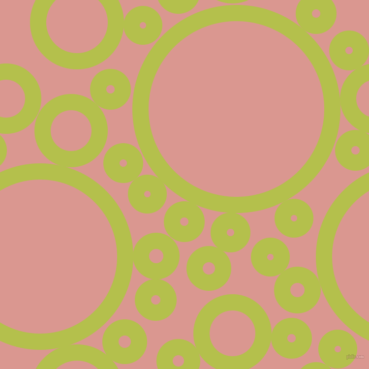 bubbles, circles, sponge, big, medium, small, 33 pixel line width, Celery and Petite Orchid circles bubbles sponge soap seamless tileable