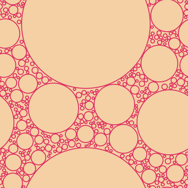 bubbles, circles, sponge, big, medium, small, 3 pixel line width, Cerise and Tequila circles bubbles sponge soap seamless tileable