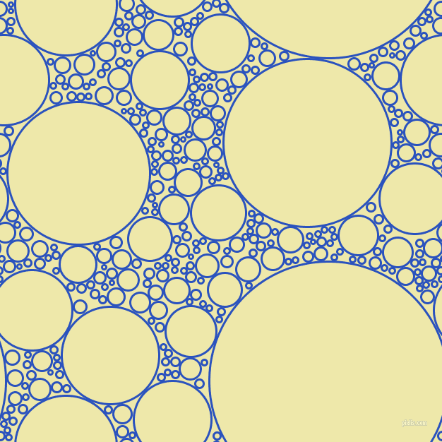 bubbles, circles, sponge, big, medium, small, 3 pixel line width, Cerulean Blue and Pale Goldenrod circles bubbles sponge soap seamless tileable