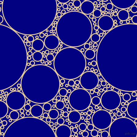 bubbles, circles, sponge, big, medium, small, 3 pixel line width, Chamois and Navy circles bubbles sponge soap seamless tileable