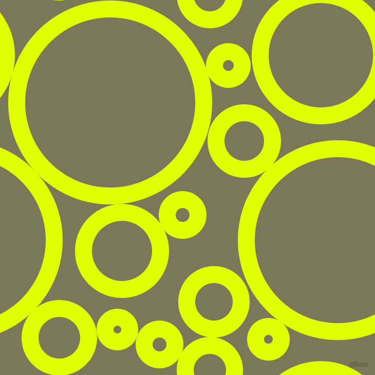 bubbles, circles, sponge, big, medium, small, 33 pixel line width, Chartreuse Yellow and Kokoda circles bubbles sponge soap seamless tileable