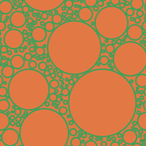 bubbles, circles, sponge, big, medium, small, 5 pixel line width, Chateau Green and Jaffa circles bubbles sponge soap seamless tileable