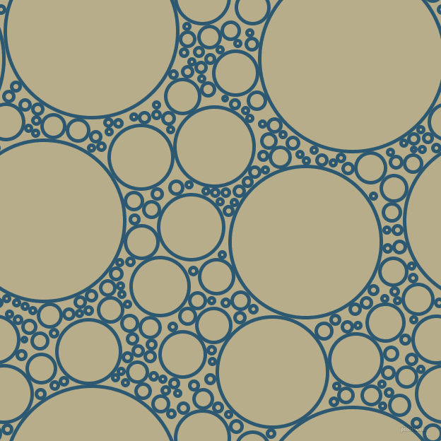 bubbles, circles, sponge, big, medium, small, 5 pixel line width, Chathams Blue and Chino circles bubbles sponge soap seamless tileable