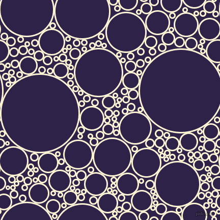 bubbles, circles, sponge, big, medium, small, 3 pixel line width, China Ivory and Violent Violet circles bubbles sponge soap seamless tileable