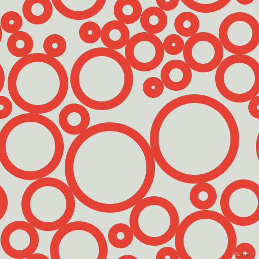 bubbles, circles, sponge, big, medium, small, 17 pixel line width, Cinnabar and Aqua Haze circles bubbles sponge soap seamless tileable