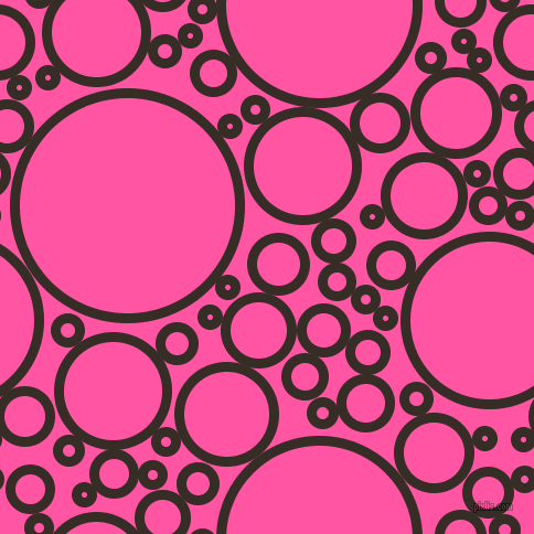 bubbles, circles, sponge, big, medium, small, 9 pixel line width, Coffee Bean and Brilliant Rose circles bubbles sponge soap seamless tileable