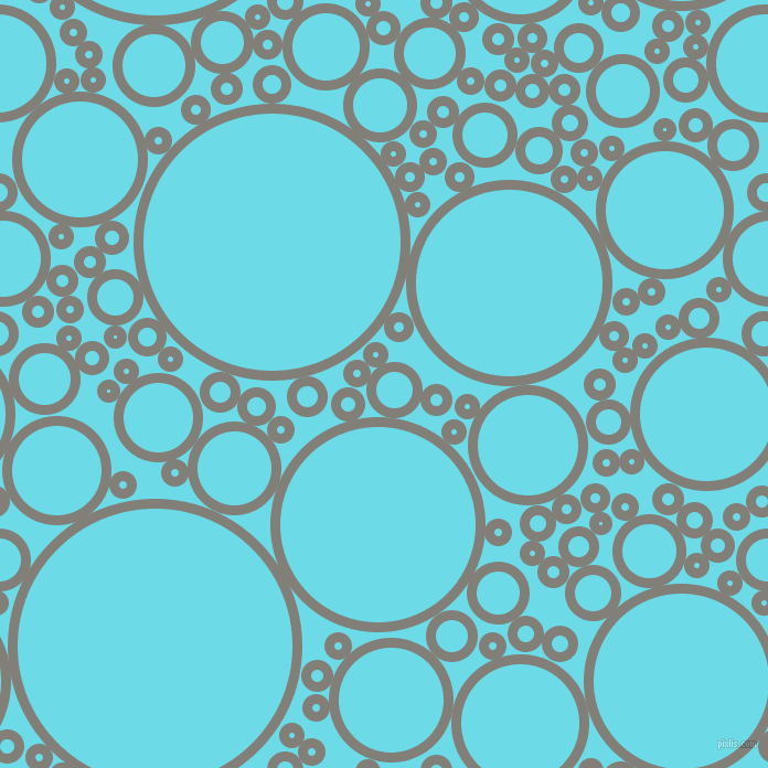 bubbles, circles, sponge, big, medium, small, 9 pixel line width, Concord and Turquoise Blue circles bubbles sponge soap seamless tileable