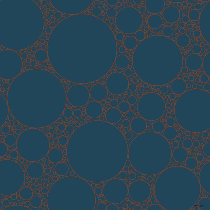 bubbles, circles, sponge, big, medium, small, 2 pixel line width, Copper Canyon and Astronaut Blue circles bubbles sponge soap seamless tileable