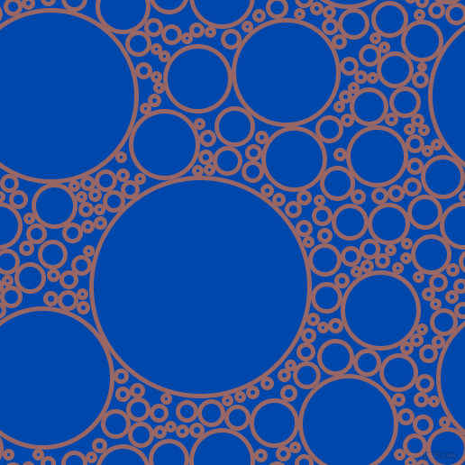 bubbles, circles, sponge, big, medium, small, 5 pixel line width, Copper Rose and Cobalt circles bubbles sponge soap seamless tileable