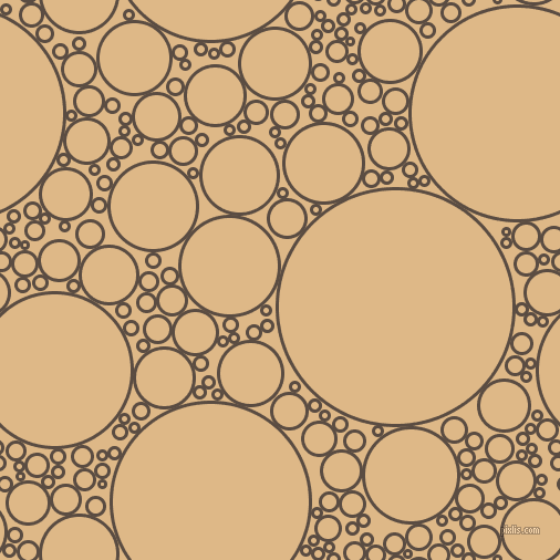 bubbles, circles, sponge, big, medium, small, 3 pixel line width, Cork and Burly Wood circles bubbles sponge soap seamless tileable