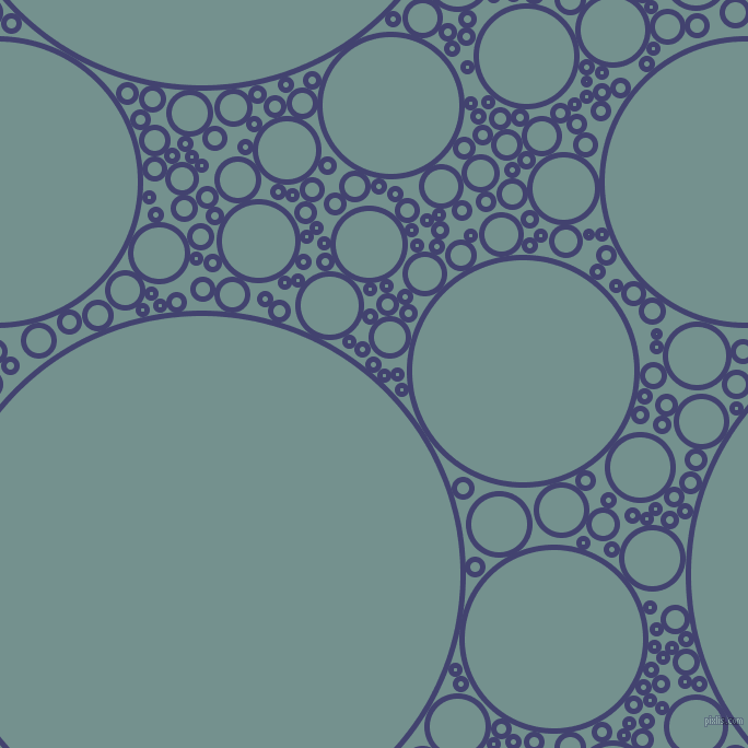 bubbles, circles, sponge, big, medium, small, 5 pixel line width, Corn Flower Blue and Juniper circles bubbles sponge soap seamless tileable