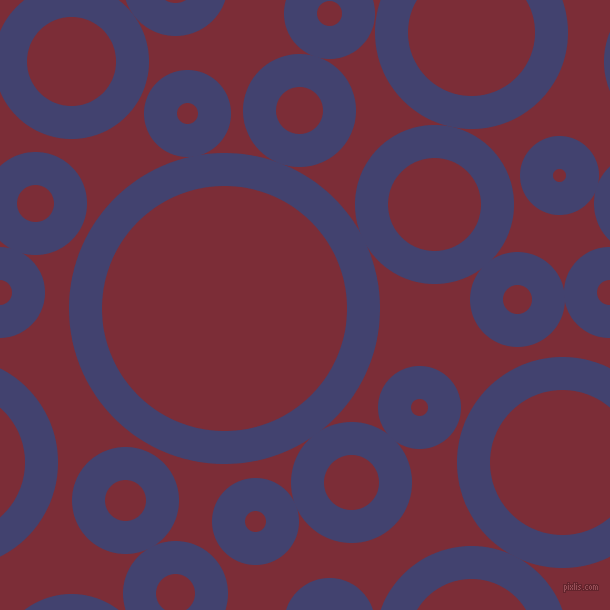 bubbles, circles, sponge, big, medium, small, 33 pixel line width, Corn Flower Blue and Paprika circles bubbles sponge soap seamless tileable