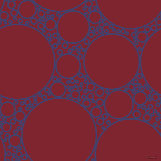 bubbles, circles, sponge, big, medium, small, 5 pixel line width, Corn Flower Blue and Scarlett circles bubbles sponge soap seamless tileable