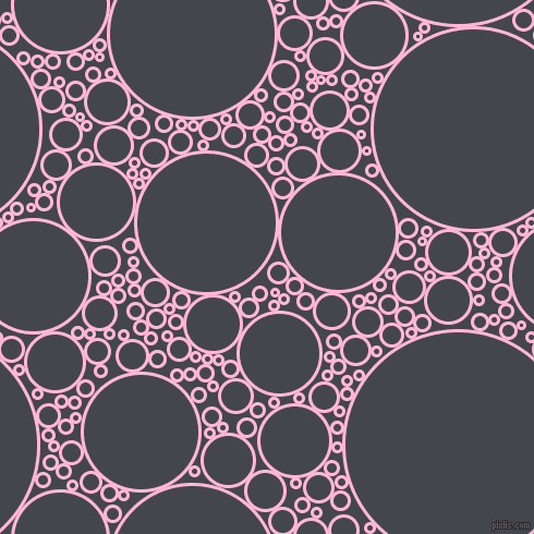 bubbles, circles, sponge, big, medium, small, 3 pixel line width, Cotton Candy and Steel Grey circles bubbles sponge soap seamless tileable