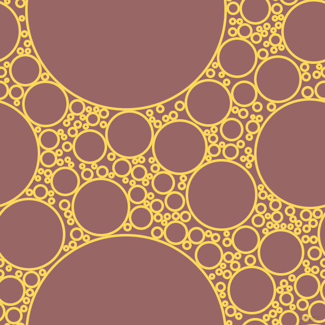bubbles, circles, sponge, big, medium, small, 5 pixel line width, Dandelion and Copper Rose circles bubbles sponge soap seamless tileable