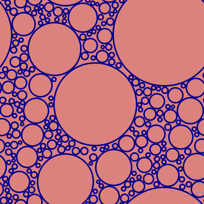 bubbles, circles, sponge, big, medium, small, 3 pixel line width, Dark Blue and Sea Pink circles bubbles sponge soap seamless tileable