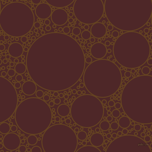 bubbles, circles, sponge, big, medium, small, 3 pixel line width, Dark Brown and Volcano circles bubbles sponge soap seamless tileable
