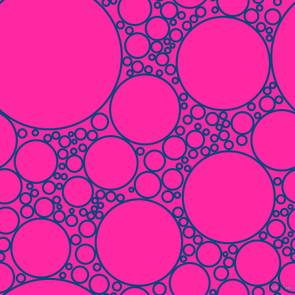 bubbles, circles, sponge, big, medium, small, 3 pixel line width, Dark Cerulean and Persian Rose circles bubbles sponge soap seamless tileable
