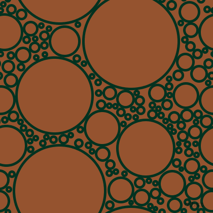 bubbles, circles, sponge, big, medium, small, 5 pixel line width, Dark Green and Chelsea Gem circles bubbles sponge soap seamless tileable