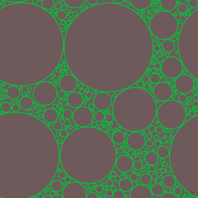 bubbles, circles, sponge, big, medium, small, 3 pixel line width, Dark Pastel Green and Falcon circles bubbles sponge soap seamless tileable