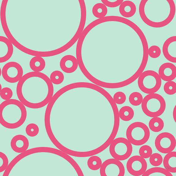 bubbles, circles, sponge, big, medium, small, 17 pixel line width, Dark Pink and Aero Blue circles bubbles sponge soap seamless tileable