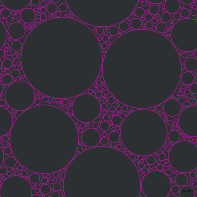 bubbles, circles, sponge, big, medium, small, 3 pixel line width, Dark Purple and Cod Grey circles bubbles sponge soap seamless tileable