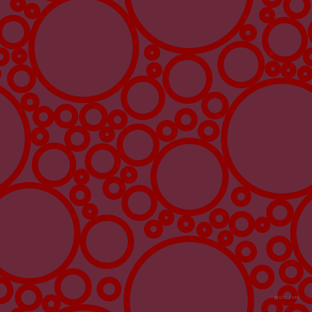 bubbles, circles, sponge, big, medium, small, 9 pixel line width, Dark Red and Siren circles bubbles sponge soap seamless tileable