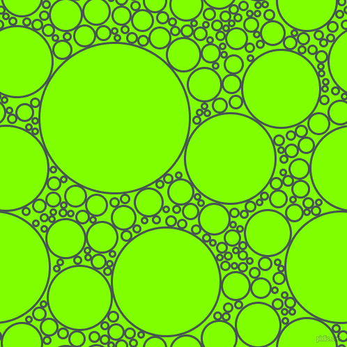 bubbles, circles, sponge, big, medium, small, 3 pixel line width, Dark Slate and Chartreuse circles bubbles sponge soap seamless tileable
