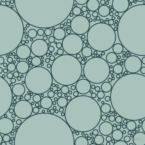 bubbles, circles, sponge, big, medium, small, 3 pixel line width, Dark Slate Grey and Opal circles bubbles sponge soap seamless tileable