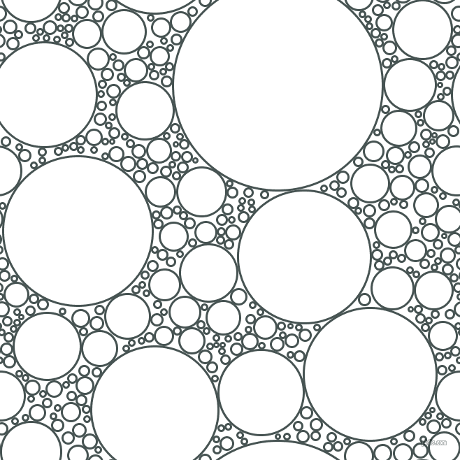 bubbles, circles, sponge, big, medium, small, 3 pixel line width, Dark Slate and White circles bubbles sponge soap seamless tileable