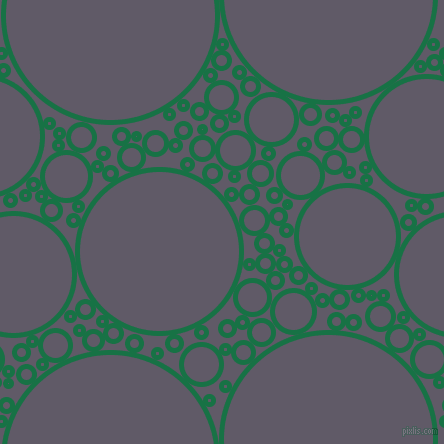 bubbles, circles, sponge, big, medium, small, 5 pixel line width, Dark Spring Green and Mobster circles bubbles sponge soap seamless tileable