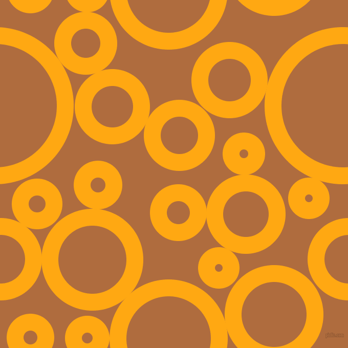 bubbles, circles, sponge, big, medium, small, 33 pixel line width, Dark Tangerine and Bourbon circles bubbles sponge soap seamless tileable