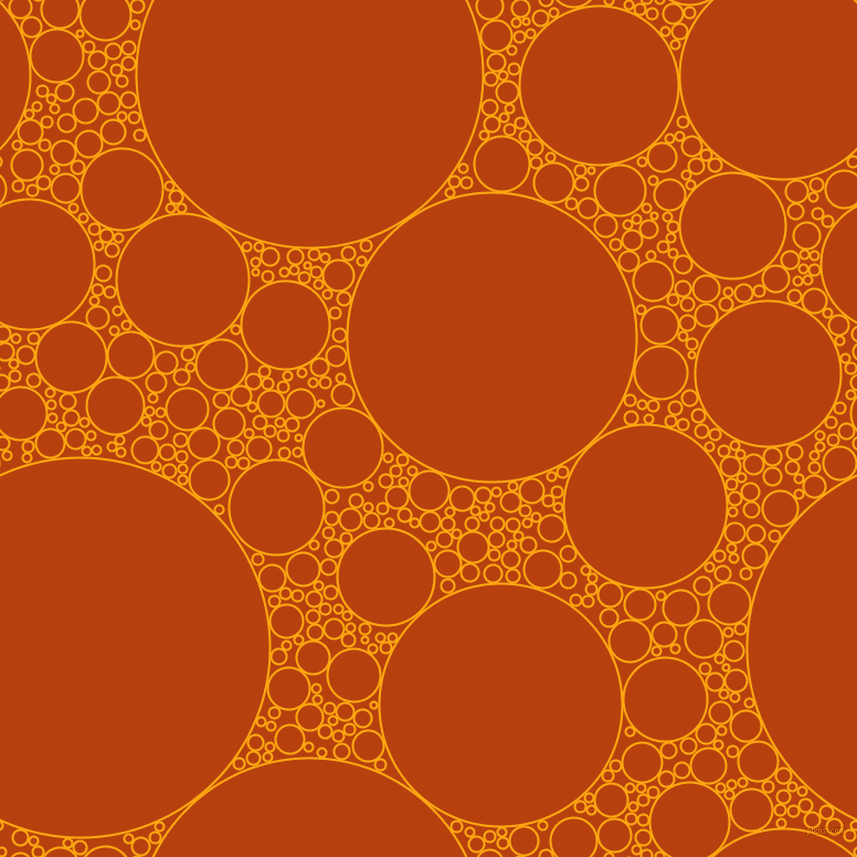 bubbles, circles, sponge, big, medium, small, 2 pixel line width, Dark Tangerine and Rust circles bubbles sponge soap seamless tileable