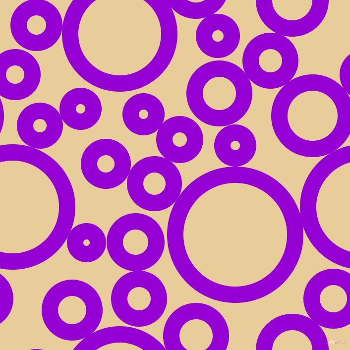 bubbles, circles, sponge, big, medium, small, 33 pixel line width, Dark Violet and Chamois circles bubbles sponge soap seamless tileable