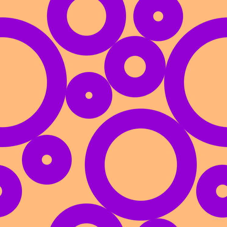 bubbles, circles, sponge, big, medium, small, 65 pixel line width, Dark Violet and Macaroni And Cheese circles bubbles sponge soap seamless tileable