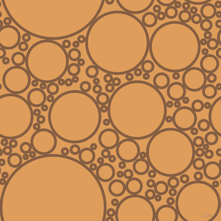 bubbles, circles, sponge, big, medium, small, 9 pixel line width, Dark Wood and Porsche circles bubbles sponge soap seamless tileable