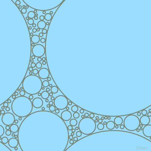 bubbles, circles, sponge, big, medium, small, 3 pixel line width, Davy