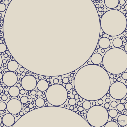 bubbles, circles, sponge, big, medium, small, 2 pixel line width, Deep Koamaru and Albescent White circles bubbles sponge soap seamless tileable