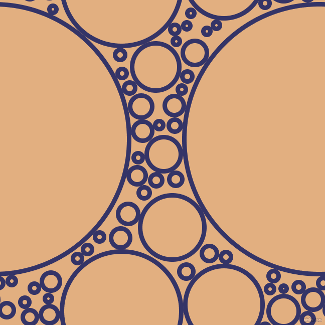 bubbles, circles, sponge, big, medium, small, 9 pixel line width, Deep Koamaru and Manhattan circles bubbles sponge soap seamless tileable