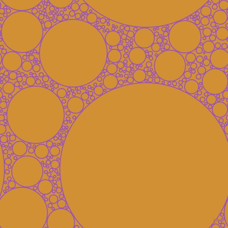 bubbles, circles, sponge, big, medium, small, 3 pixel line width, Deep Lilac and Fuel Yellow circles bubbles sponge soap seamless tileable