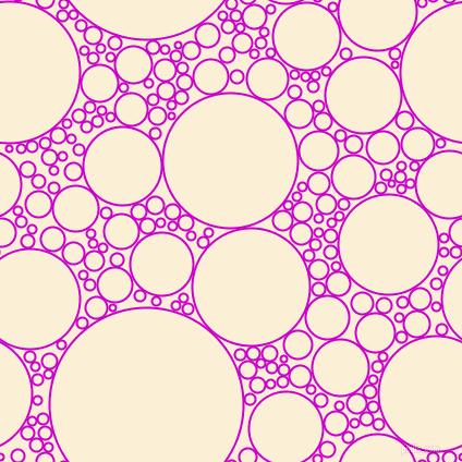 bubbles, circles, sponge, big, medium, small, 2 pixel line width, Deep Magenta and Half Dutch White circles bubbles sponge soap seamless tileable