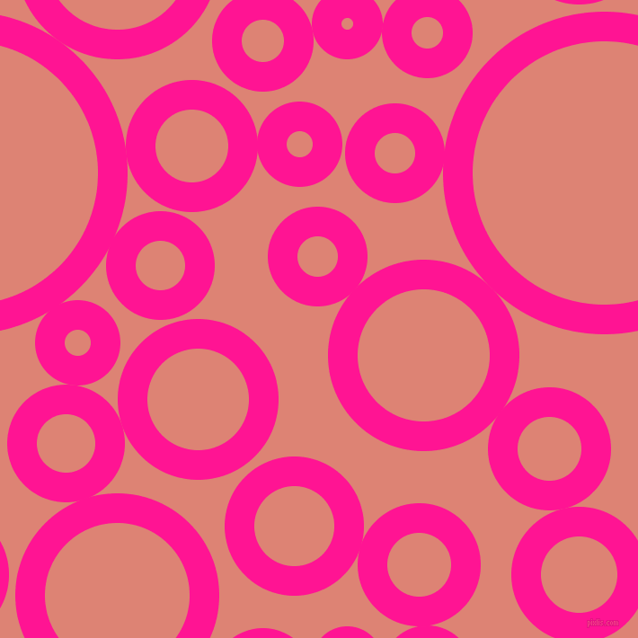 bubbles, circles, sponge, big, medium, small, 33 pixel line width, Deep Pink and New York Pink circles bubbles sponge soap seamless tileable