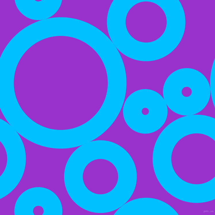bubbles, circles, sponge, big, medium, small, 65 pixel line width, Deep Sky Blue and Dark Orchid circles bubbles sponge soap seamless tileable
