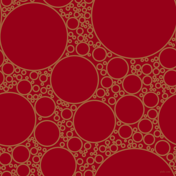 bubbles, circles, sponge, big, medium, small, 5 pixel line width, Desert and Carmine circles bubbles sponge soap seamless tileable