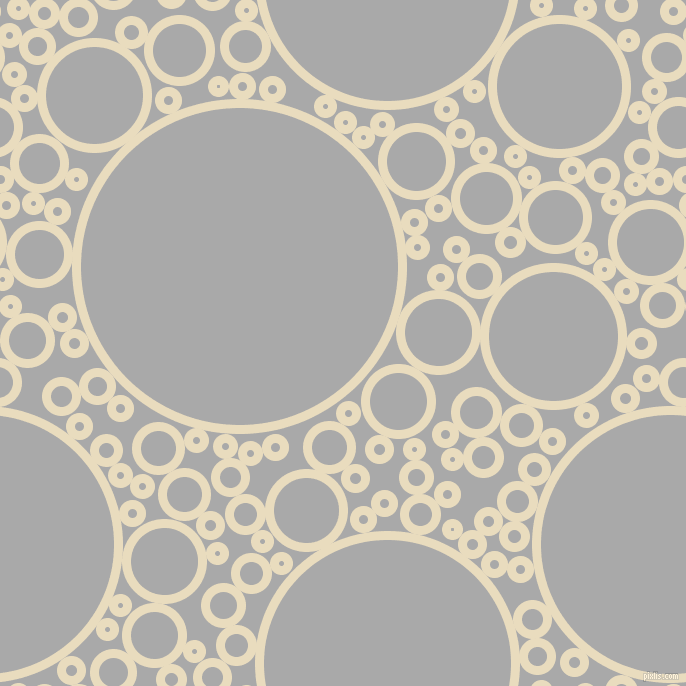 bubbles, circles, sponge, big, medium, small, 9 pixel line width, Double Pearl Lusta and Dark Gray circles bubbles sponge soap seamless tileable