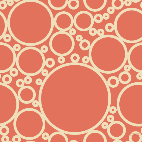 bubbles, circles, sponge, big, medium, small, 9 pixel line width, Dutch White and Terra Cotta circles bubbles sponge soap seamless tileable